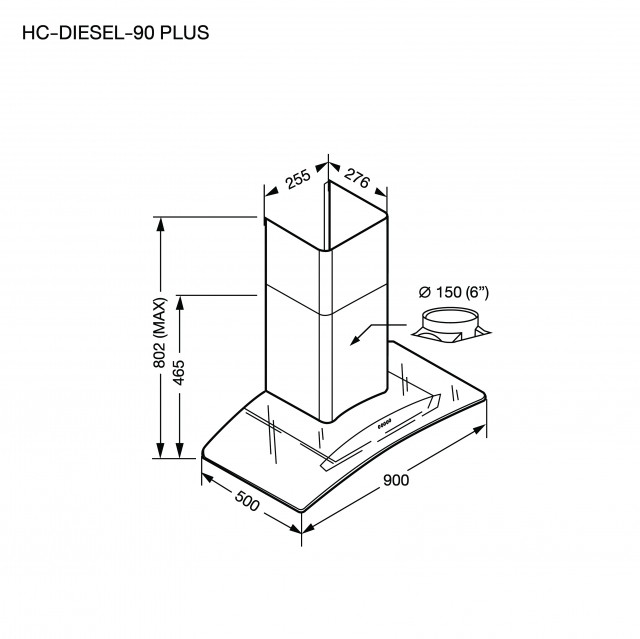 เครื่องดูดควัน HC-DIESEL-90 PLUS