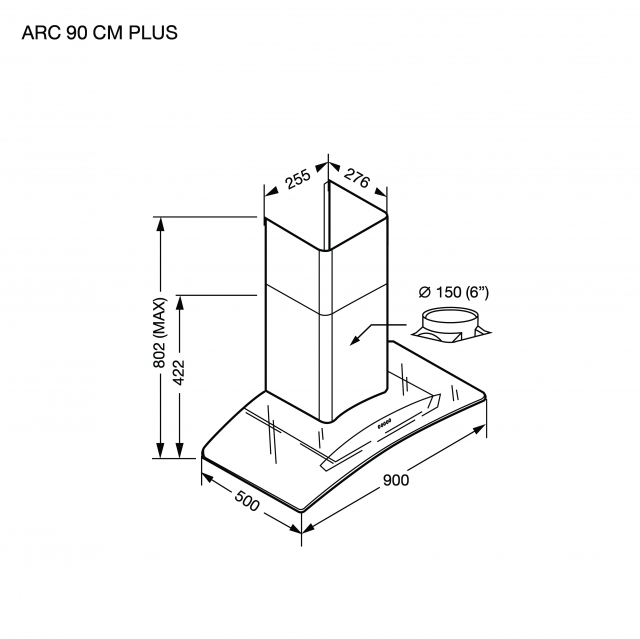 เครื่องดูดควัน HC-ARC-90 PLUS