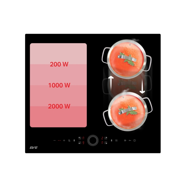 เตาแม่เหล็กไฟฟ้า 4 หัว แบบฝัง (เตา induction) HB60-4INDBRIDGE/TCR | EVE Online
